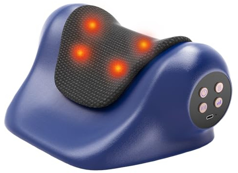 SteBeauty Massaggiatore Cervicale 3 in 1 con Calore 3 Modalità di Massaggiatore Schiena e Collo con 3 Velocità Regolabili Massaggiatore per Cervicale Addio Dolori al Collo Rilassa Profondo