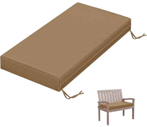 WLXFF CojíN para Banco De Exterior, Impermeable Antideslizante CojíN para Banco De JardíN Muebles CojíN Rectangular para Patio Ventana,No4,90X40X3CM