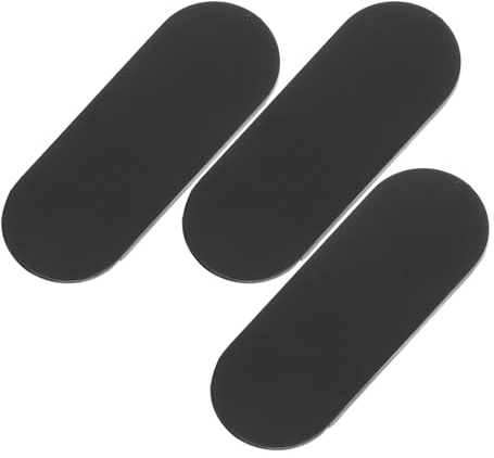 Homoyoyo Cubierta Deslizante para Cámara Web Portátil Abs Negro 3 Piezas