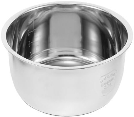 Olla Arrocera Interior De Acero Inoxidable, Recipiente Con Revestimiento Antiadherente, Olla A Presión, Accesorio Interior, 3L, 1 Uds.