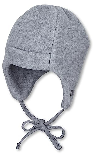 Sterntaler Unisex Kinder Aus Microfleece Mütze, Silber Melange, 35 EU