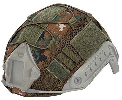 WarmHeartting Taktischer Helmüberzug Tarnung Fast Helmbezug Helm Abdeckung Airsoft Helm Zubehör