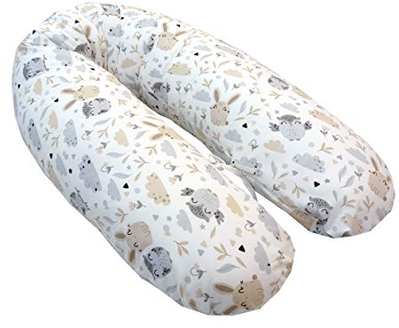 Emi&Sam Stillkissen 170cm Schwangerschaft Lagerungkissen Stillkissenbezug Ersatzbezug Bezug ((nur Bezug) 21. Waldfamilie)