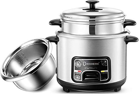 Cuociriso, 8-45 l, grande capacità, mensa aziendale/hotel/scuola/cantiere, isolamento intelligente, cuociriso vecchio stile, grande, adatto per cuociriso da 8-70 persone (Size : 18L-2500W) (23L) (