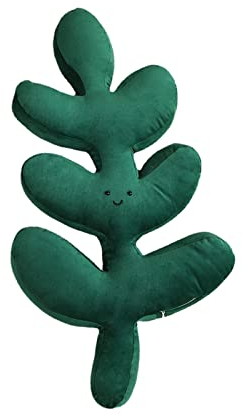 JYCRA Monstera Blattkissen, 3D-Blattpflanze, Plüsch-Überwurfkissen, tropisches Blatt-Design, für Zuhause, Schlafzimmer, Dekoration, D