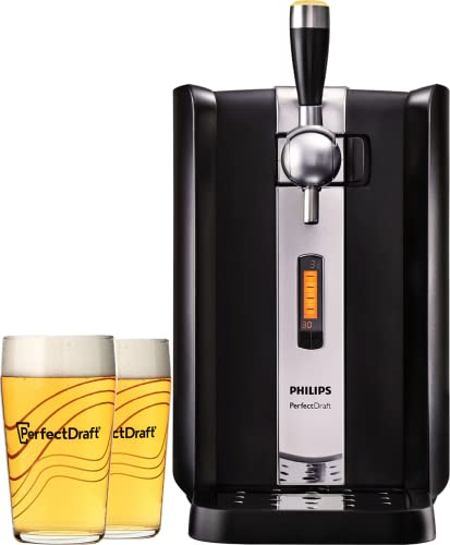 Tireuse à Bière PerfectDraft HD3720/26 + 2 Verres 50cl - Idée Cadeau