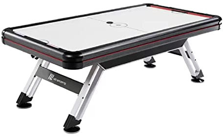Medal Sports - Mesa de hockey de aire de 226 cm para 4 jugadores, marcador electrónico LED, patas de acero inoxidable resistentes, accesorios para juegos incluidos