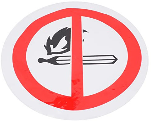 YARNOW Warnschild Kein Offenes Feuer Warnaufkleber Für Innenbereich Außenbereich Sicherheitswarnschild Selbstklebend Farbecht Lesbar