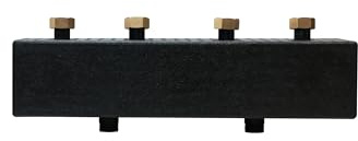 SUNEX® Verteilerbalken DN20 125mm 2 Kreise - Heizkreisverteiler für Heizung & Fußbodenheizung - Zentralheizungsverteiler für Mehrkreisanlagen - Integration in Solaranlage
