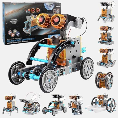 Solar Roboter Kit,29-in-1 DIY Bauspielzeug Angetrieben durch Solarenergie,Kinder Spielzeug,Konstruktionsset für Kinder Spielzeug im Alter von 8-12+ Jahren Jungen und Mädchen Geschenk für Geburtstag