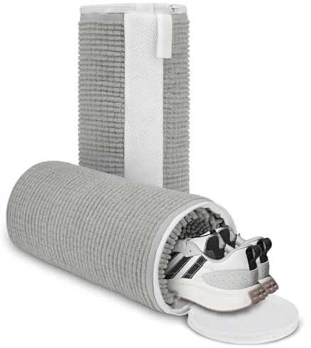 Schuhwaschbeutel Waschmaschine 1 Stück, Waschbeutel Schuhe, Wiederverwendbarer Wäschesack Schuhe für Alle Schuharten Und Größen,Schonen Sowohl Schuhe als Auch Waschmaschine (Grau1)