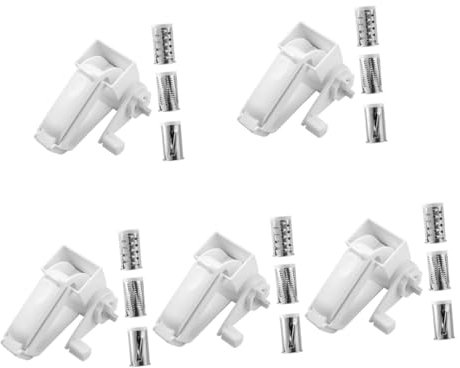 PRETYZOOM 5 Set Grattugia Per Formaggio a Mano Grattuggia Strumento Per Grattugiare Il Formaggio Domestico Taglierino Per Formaggio Grattugia in Acciaio Inox Bianca Acciaio Inossidabile