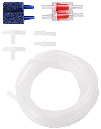 Aquarium-Luftpumpen-Anschlüsse, Rohr, T-Ventil, Luftstein, Aquarium, Sauerstoffkompressor-Zubehör, Airline-Schläuche, Standard-Aquarium-Luftpumpen-Zubehör für Aquarien
