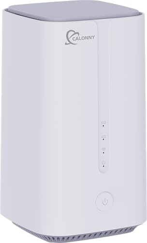 Calonny Routeur 5G avec SIM WIFI 6 AX3000 3 ports WAN/2.5Gbps LAN 5G NR TDD Max.4.61Gbps(s DL)/1.25Gbps(s) UL Dual Band, Modem 2.4GHz,5.0GHz 802.11 a/b/g/n/ac/ax