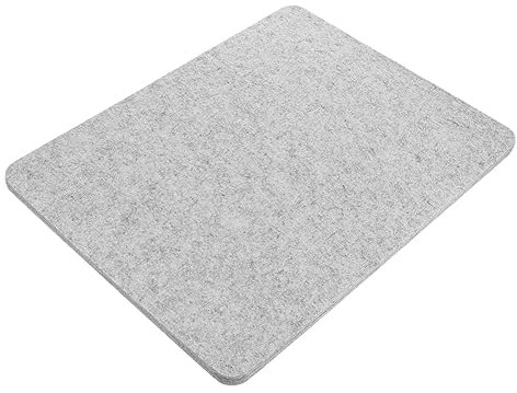 PRETYZOOM Tapis De Repassage En Laine 34x43 Cm Portable Gris Pour Couturières Et Brodeurs Feutre Laine Anti-dérapant Protection Surfaces Repassage Maison Atelier Couture