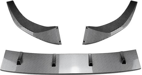 Auto Dach Spoiler Fenster Flügel Auto Front Stoßstange Lippen Splitter Spoiler Diffusor Schutz Abdeckung Trim A3 8Y S3 2021 2022 2023 + für Glanz schwarz Zubehör(Carbon Look)