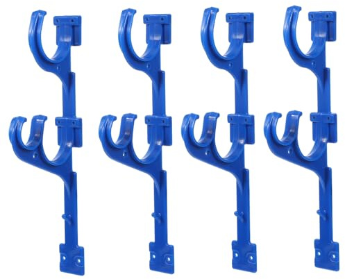 WHAMVOX 4pcs Swimming Pool Cleaning Pole Hanger Pool Pole Skimmer Storage Rods