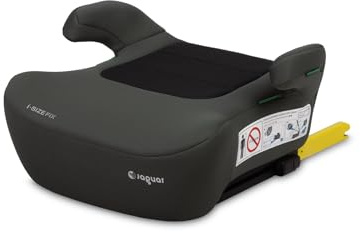 CARETERO - Sitzerhöhung Auto Kinder Isofix - Kindersitzerhöhung 125-150 cm - Autositzerhöhung mit Armlehnen und Abnehmbarem und Waschbarem Bezug - ECE R129/03 und i-Size Konform - Grün