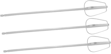 Stainless Steel Hand Mixer Beaters for 3pcs Electric Hand Mixer | Silver Finish, Drill and Mixer Use, Extended Reach Design, Commercial Kitchens, Meat Filling Mixing