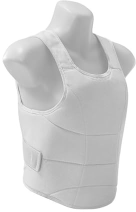 Whoasyst Protections de poitrine de karaté haute résistance aux chocs en tissu Oxford - Convient pour l'entraînement et la compétition - Équipement de karaté réglable