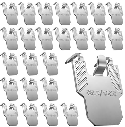 25 ganci per appendere quadri, ganci resistenti per quadri, ganci per pareti in cartongesso, non sono necessari chiodi per appendere quadri da parete per immagini e foto