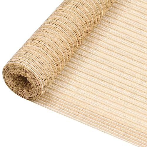 Générique Filet Brise-Vue Beige 1,8x25 m PEHD 75 g/m² - Écran d'Intimité pour Jardin Terrasse Balcon Clôture Grillage - Protection Solaire Anti-UV Respirant Découpable Usage Extérieur