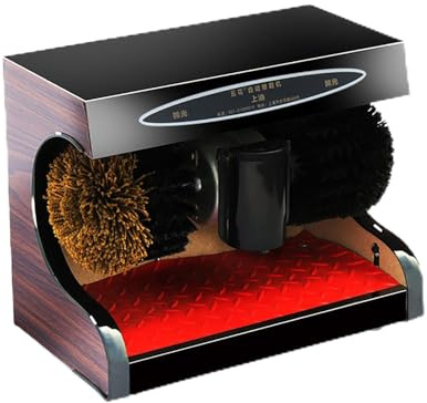 Automatic Electric Shoe Polisher with Induction Probe - Desktop Machine for Home and Commercial Use