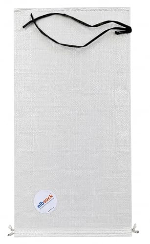 100 ELBSACK® Premium-Sandsäcke PP 60x30cm weiß mit Kopfsaum, leicht UV-stabilisiert