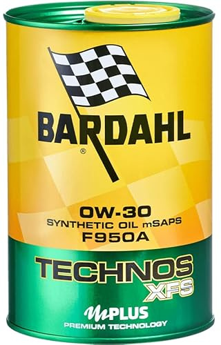 Bardahl - Lubrificante Technos XFS F950A 0W30, Olio Sintetico per Motori di Auto ad Alta Efficienza Energetica, 1 Litro | Olio Sintetico per Motori di Auto ad Alta Efficienza Energetica, 1 Litro