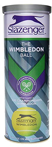 Slazenger Wimbledon Tennisball auf Allen Oberflächen, 3 Bälle, gelb, N