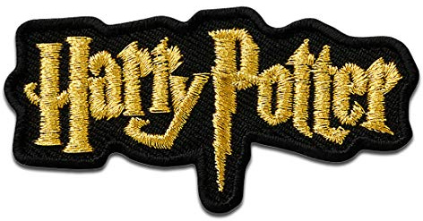 Mono-Quick Harry Potter Logo Aufnäher zum Aufbügeln 6,1 x 3,3 cm Bügelbild für Erwachsene Kinder mit Zauberer Magie Hogwarts Fan, Bügelpatch Patches Bügelflicken Geschenk