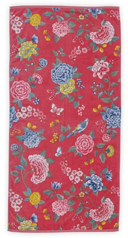 Pip Studio Handtuch Good Evening | Korallenrot - 55 x 100