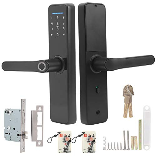 Serrure de porte électronique Wifi en alliage de Zinc serrure à code serrure intelligente prise en charge de la serrure de porte numérique Tuya APP poignée réversible avec clé mécanique