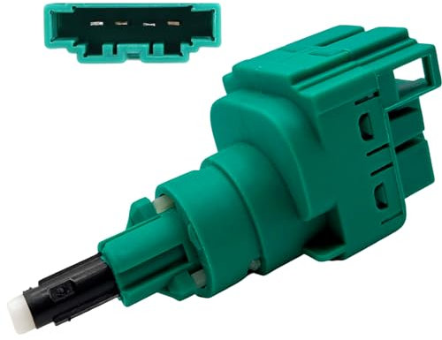 AUTOZOCO Interruptor de luz de freno y pedal embrague 4 pin compatible con VW, Seat, Skoda y Audi - pulsador de freno - compatible 1C0945511A