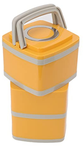 Fiambrera T¨¦rmica De Acero Inoxidable,Fiambrera, Fiambrera De Gran Capacidad A Prueba De Fugas Con Aislamiento De M¨²ltiples Capas Japonesas Para Almacenamiento De Alimentos Escolares Lima(2.7L)