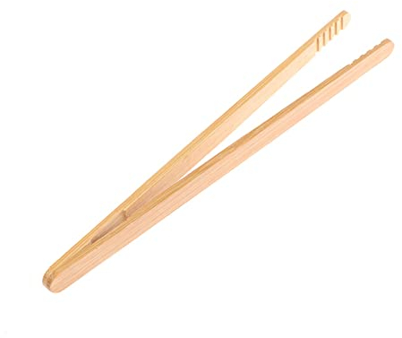Zange Zange Holz Lebensmittel Toast Salatzange Toaster Speck Zucker Eistee Zange Clip zum Kochen Backen Grillen