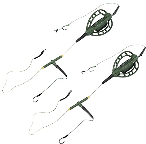 Karpfen Angeln Feeder, Inline Method Feeders Rig futterkorb Angeln Fischköder Ausrüstung 35g / 48g Angler Zubehör Köder Form Tackles Europäischer Stil Eingebautem Gewicht Schnell Sinkendes 2 Stück