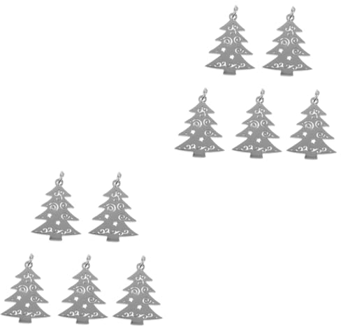 SHINEOFI 10stücke Weihnachtsbaum Für Schmuckgestaltung Charms Für Kreative Bastelprojekte Weihnachtsdekoration Für Familie Und