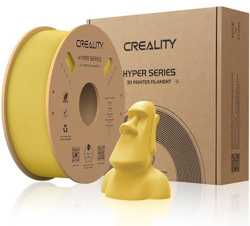 Creality offizielles 3D Drucker Filament, Hyper PLA High Speed Filament, 1.75mm 3D Druck Filament für Hochgeschwindigkeitsdruck, Maßgenauigkeit +/-0.02mm, 1kg/Spule - Gold