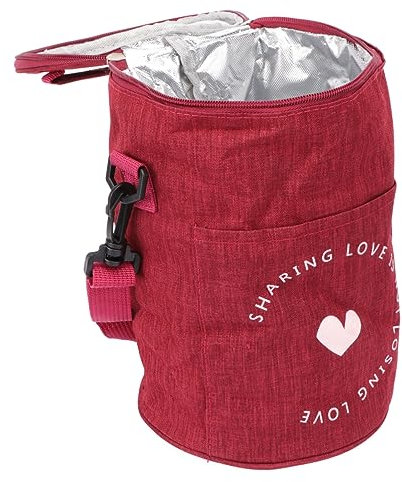 SHOWERORO Isoliertasche Für Lebensmittel Lagerung Mit Isolierter Innenschicht Aluminiumfolie Für Lunch Draußen Picknick Beutel Mit Griff Und Schultergurt Leicht Zu Tragen