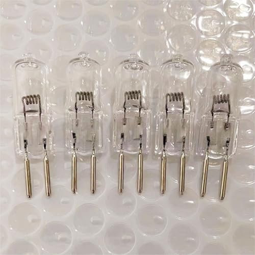 WYLIELAMSH 5pcs 24V 20W 35W 50W G5.3 24V 75W 100W Capsule Clear Bulbs G5.3 24V 75W 100W 150W 250W Halogen Lamp Super Bright Warm White 24V-20W