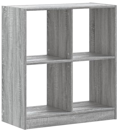 vidaXL Bücherregal Grau Sonoma 68,5x32x75 cm Holzwerkstoff