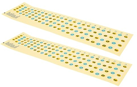 2 Stück Bass Skalenaufkleber für Bass Griffbrett Anfänger | Papier und Pvc, Ablösbar und Kompakt, Rückstandsfrei, für Kinder und Einsteiger Am Bass