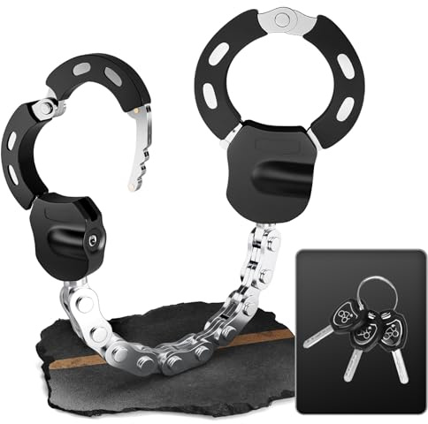 Antivol Trotinette Électrique Scooter, Cadenas Trotinette Electrique avec Clés, Menottes Antivol Idéal Pour Les Vélos, Trottinettes, Poussettes,Vélo Electrique Etc