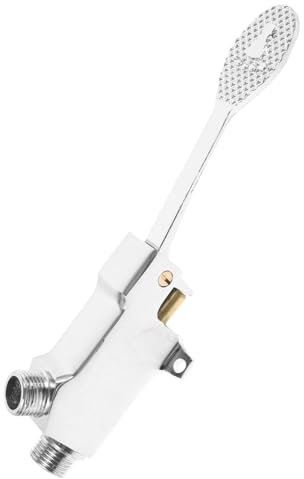 HOMSFOU Foot Pedal Washbasin Faucet Floor Mount Foot Valve Pedal for Basin Faucet