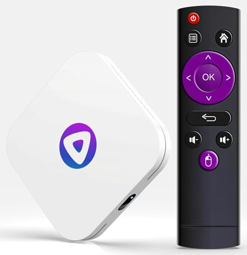 LEFFOT Android 13 TV Box 2025, M1 4K Ultra HD TV-Box Android, 4GB RAM + 64GB ROM, Smart Box Android TV con 2.4G y 5G WiFi 6, HDR10, BT 5.0, USB 3.0, Rockchip RK3518 Quad-Core Arm Cortex-A53