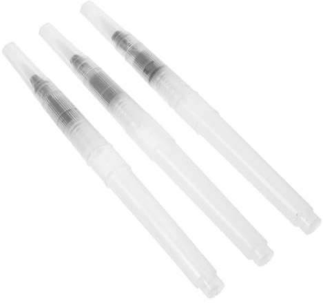 DOITOOL 3 Pinceles Recargables para Pintar Acuarela Control de Flujo de Agua, Material PP y Nylon, Reutilizables, Ideales para Niños y Arte Creativo