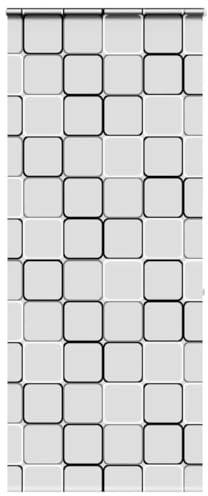 Tenda a rullo per doccia con cassetta, 90 x 240 cm, larghezza tessuto 86 cm, per finestre interne e pareti, montaggio a soffitto, finestra