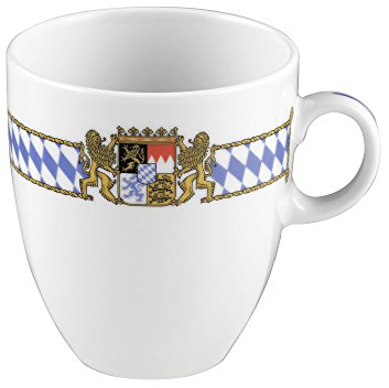 Becher 12 cm Compact Compact Bayern 27110 8 Stück von Seltmann Weiden