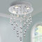 BESTIER moderno lampadario di cristallo goccia di pioggia illuminazione montaggio a filo plafoniera a LED apparecchio lampada a sospensione per sala da pranzo bagno camera da letto soggiorno